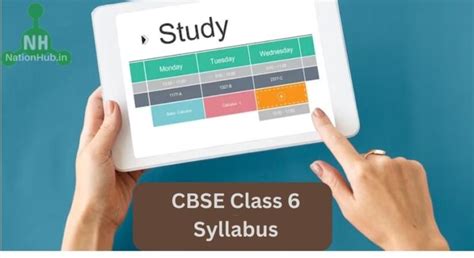 Cbse Class 6 Syllabus 2025 For Maths Science Sst English And Hindi