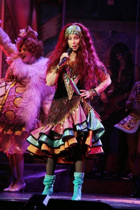 67 Year Old Cher Appears Topless In Concert