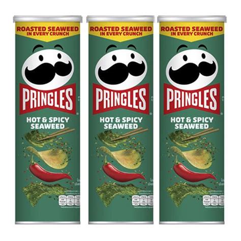Чипсы Pringles Hot Spicy Seaweed Острое нори шт по g купить с доставкой по выгодным