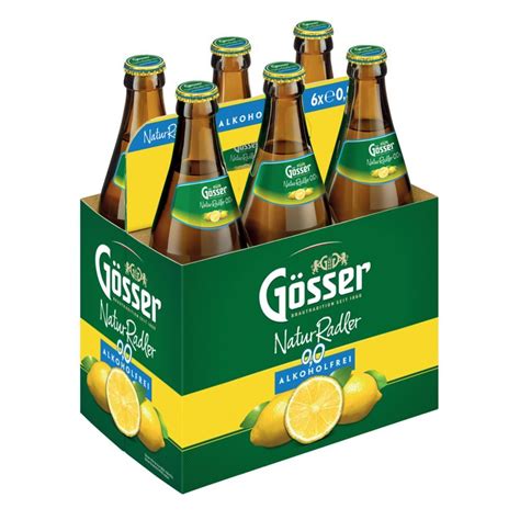 Gösser Radler Natur Zitrone Radler alkoholfrei 6 x 0 5l 3 000 ML