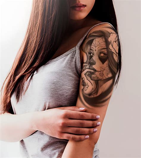 100 Tatuajes de catrinas Significado imágenes y diseños