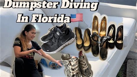 Dumpster Diving In Florida Ang Daming Nakuhang Sapatos Youtube