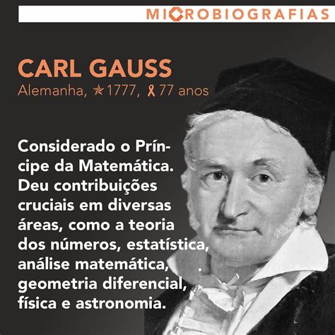 Carl Friedrich Gauss Resumo Librain