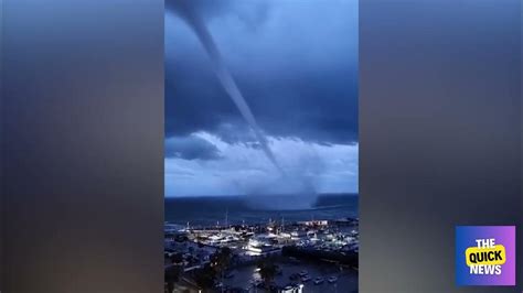 Incredible Waterspouts Swarm Italy S Amalfi Coast Nature S Fury Unleashed Youtube