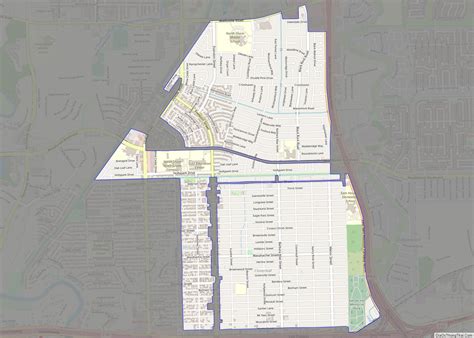 Map Of Cloverleaf Cdp Thong Thai Real