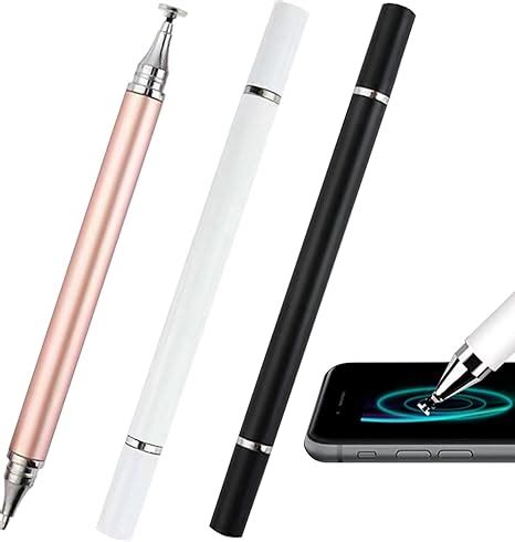 Paquete De 3 Lapiz Tactil Universal Stylus Pen Lapiz Digital 2 En 1