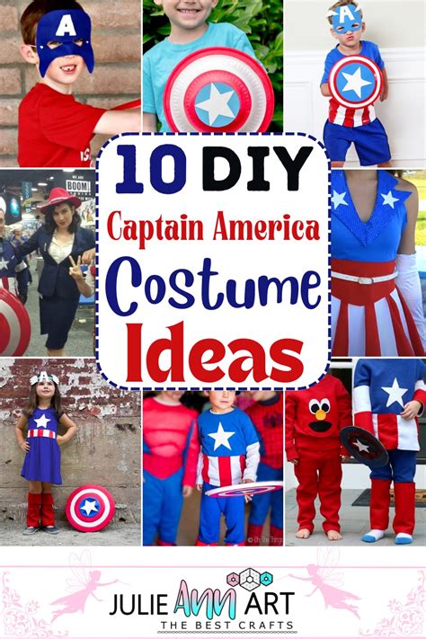 DIY Captain America Costume Ideas For Kids - Julie Ann Art