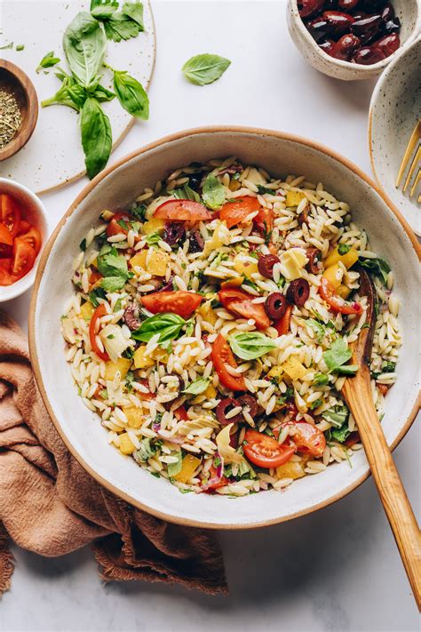 Mediterranean-Inspired Orzo Pasta Salad – HouseholdCooking.com