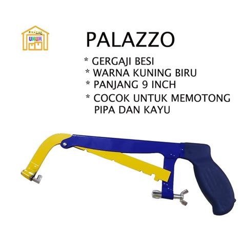 Jual Gagang Gergaji Besi Lapis Karet HANDLE HACK SAW Potong Pipa Besi