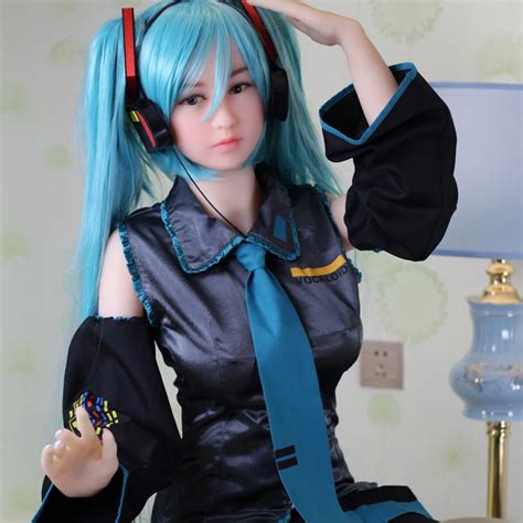 Japanese Anime Hatsune Miku Cosplay Full Size 165cm With Metal Skeleton Realistic Sex Love Dolls