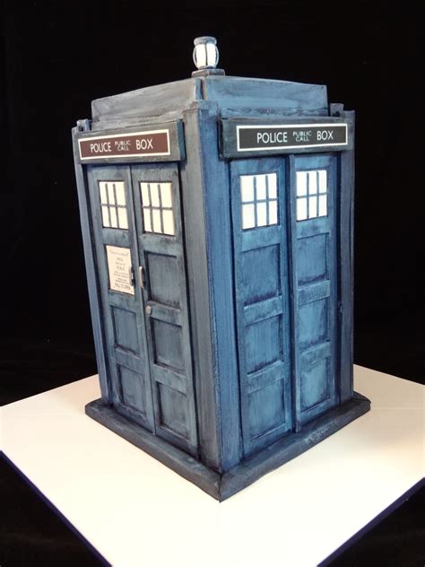 3D Tardis Cake - CakeCentral.com