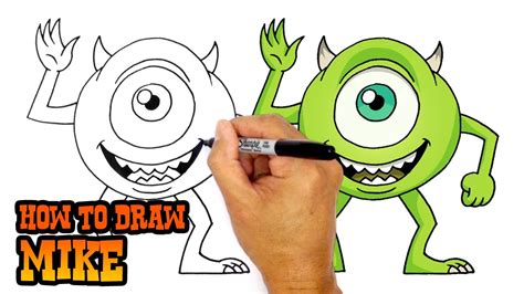 How To Draw Mike Wazowski Step By Step