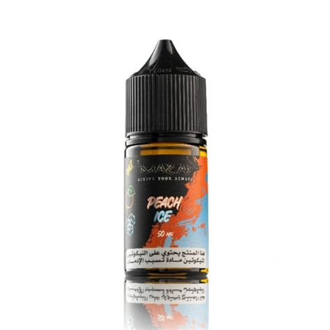 Get Your Mazaj Peach Ice Salt 30mL Best Vape Store In Riyadh Saudi