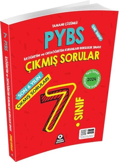 Örnek Akademi 2024 7 Sınıf PYBS Son 6 Yılın Çıkmış Soruları Kitapiste