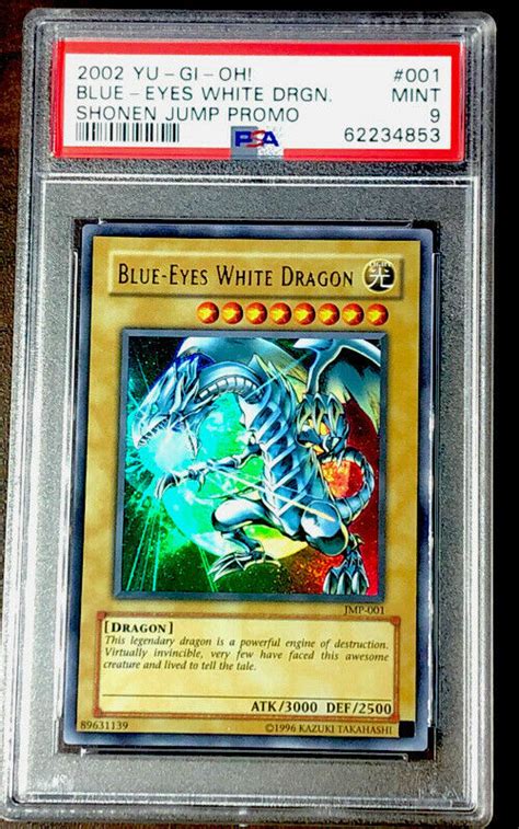 Yu Gi Oh PSA 9 Blue Eyes White Dragon JMP 001 Ultra Rare Shonen Jump