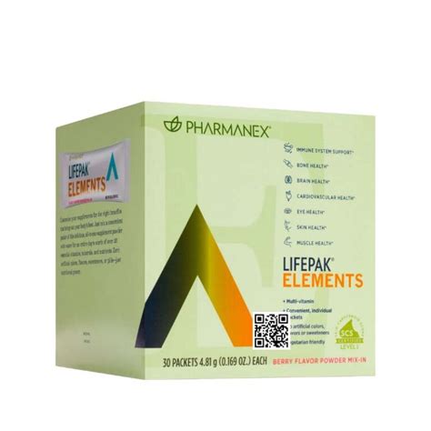 Nu Skin Lifepak Elements Sachets Catalog