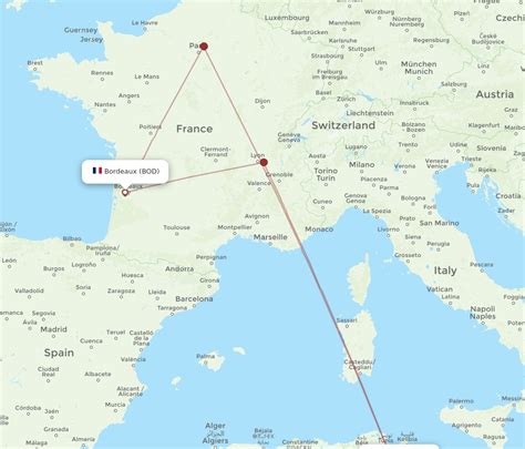 Flights From Bordeaux To Monastir BOD To MIR Flight Routes