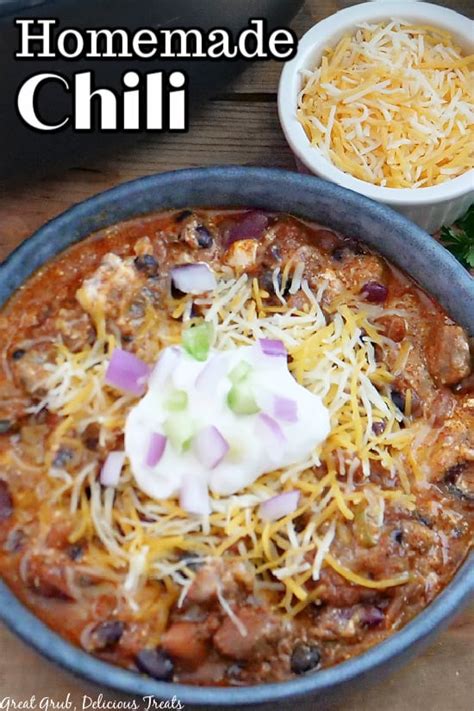 Easy Homemade Chili Recipe Deliciously Seasoned