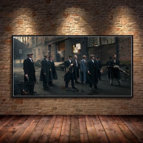 Peaky Blinders Tv Show Canvas Wall Art Cillian Murphy Poster For Home