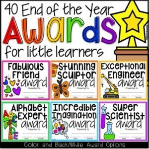 End of the Year Awards EDITABLE for Preschool, TK, Pre-K, Kindergarten ...