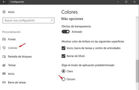 Activar Modo Oscuro En Windows 10