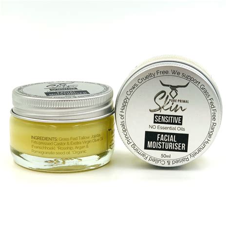 Face Moisturiser - Hydrating Cream (Sensitive) - Pure Primal Skin