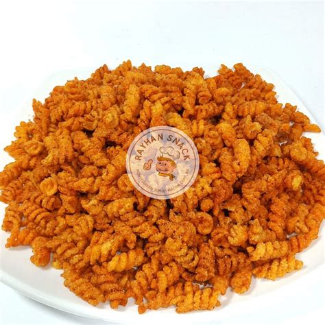 Jual Makaroni Spiral Macaroni Spiral Ulir Pedes Asin Terlaris Gr