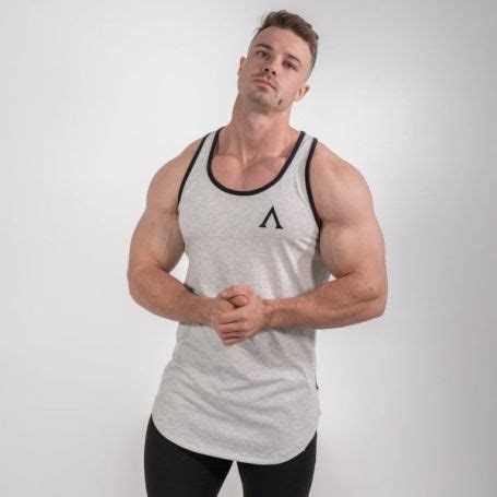 Camiseta Aesthetic Stringer Gris Negro Efit Sport Health