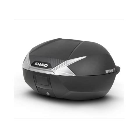 Shad Top Case Grand Volume Moto Scooter Sh47 Noir Brut D0b47106