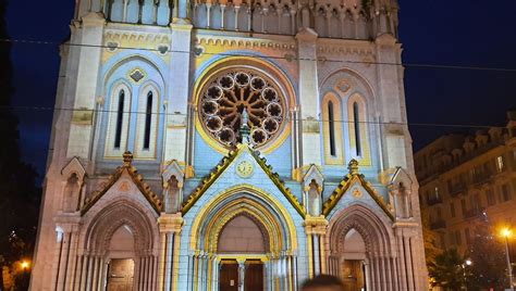 VidÉo La Basilique Notre Dame De Lassomption Sillumine à Nice France Bleu