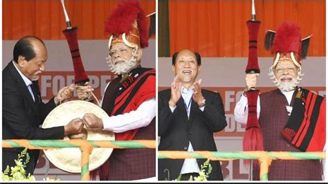 Pm Modi Roadshow In Shillong Public Rally In Tura Meghalaya Nagaland