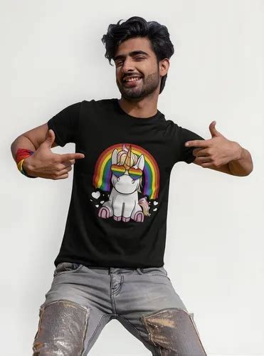 Playera Personalizada Lgbt Pride Campañas Gay Unicornio Meses sin interés