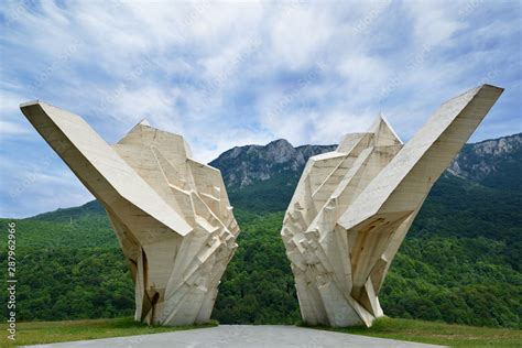 Sutjeska Monument Tjentiste Bosnia Herzegovina A War Memorial Built