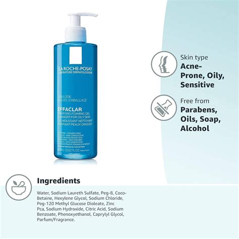 La Roche Posay Effaclar Purifying Foaming Gel For Oily Sensitive Skin