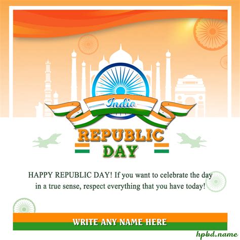 Write Name On Republic Day Wishes For Whatsapp Status Artofit