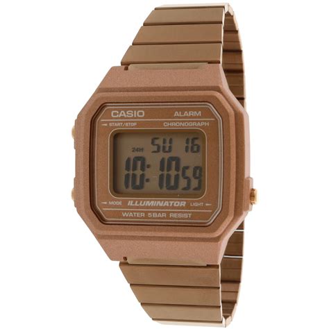 Casio B Wc Adf Retro Digital Square Watch Rose Gold Walmart