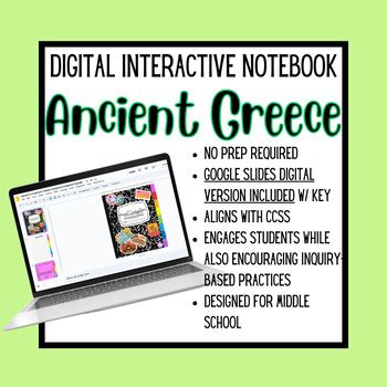 Ancient Greece Interactive Notebook Digital Version Google Slides