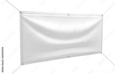 Blank White Indoor outdoor Fabric & Scrim Vinyl Banner for print design ...