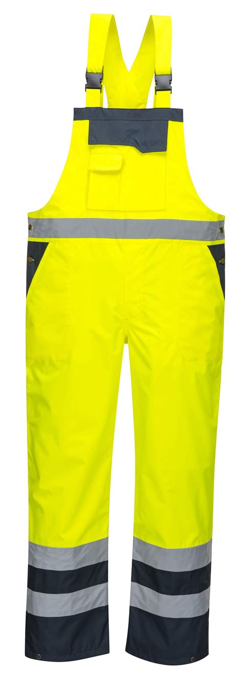 Portwest S High Visibility Unisex Rain Bib Iwantworkwear