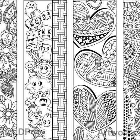 Set Of Coloring Bookmarks With Quotes About Books And Etsy