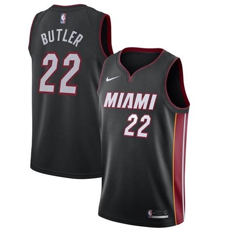 Miami Heat Jimmy Butler Nike Black 2019 20 Swingman Jersey Icon