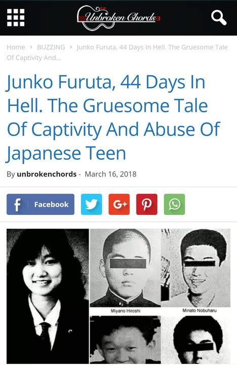 Junko Furuta,44 Days In Hell.gruesome Tale Of Abuse Of Japanese Teen ...