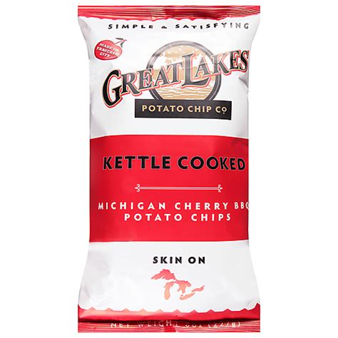 Great Lakes Potato Chip Kettle Cooked Michigan Cherry Bbq Potato Chips