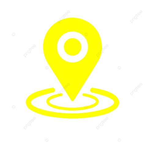 Yellow Pin Location Map Icon Template Download on Pngtree