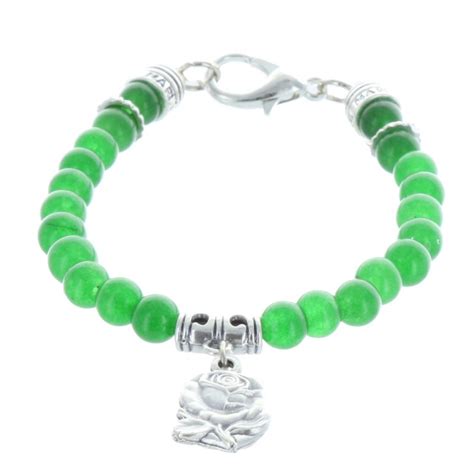 Bracelet dizainier pierres véritables couleur Vert