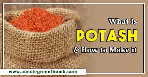 What Is Potash And How To Make It Agt