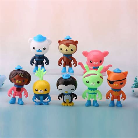 8pcs Octonauts Figure Toy Barnacles Peso Shellington Dashi Tweak Doll Models Shopee Singapore