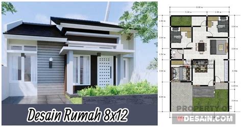 Desain Rumah 3 Kamar Ukuran 8x12 Homecare24