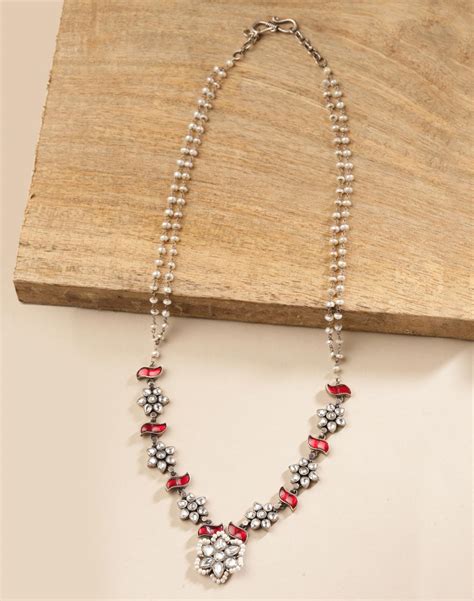 Buy Silver Collar Necklace for Women Online at Fabindia | 20125317