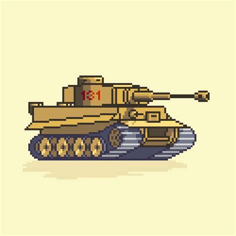 Tiger 131 Pixelart Tank Wallpaper Military Artwork Pixel Art